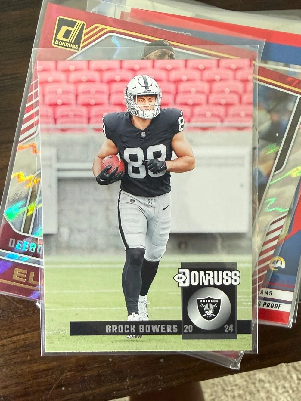 Russ Brock Bowers Trading Card - Black, White, Silver